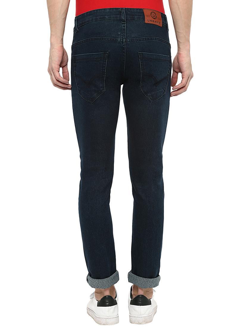 blue cotton blend plain jeans - 16174730 - Zoom Image - 3