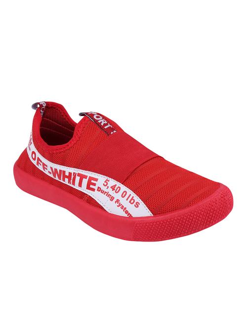 red mesh slip on sneakers - 16178075 - Standard Image - 1