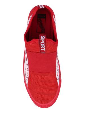 red mesh slip on sneakers - 16178075 - Standard Image - 3