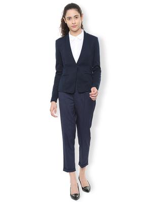 v-neck solid casual blazer - 16178264 - Standard Image - 3