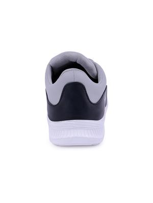 grey leatherette lace up sport shoes - 16179125 - Standard Image - 3