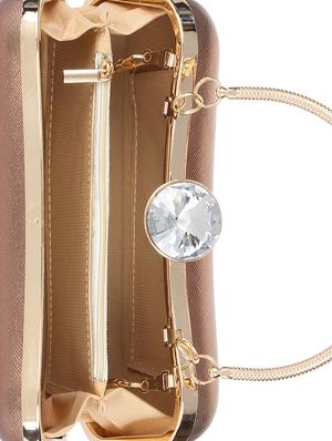 rose gold shimmer ethnic clutch - 16179769 - Standard Image - 3