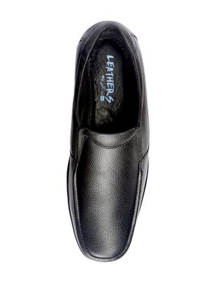 black leather slipons - 16183906 - Standard Image - 3