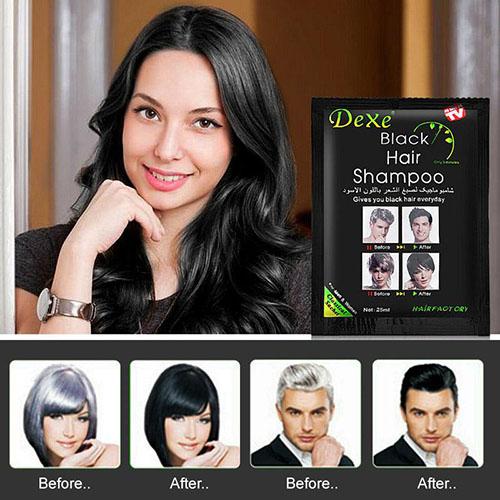 dexe instant 5 minute black hair color ammonia free shampoo (125 ml) pack of 5 - 16184010 - Zoom Image - 3
