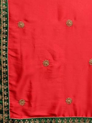 red flared lehenga - 16185049 - Standard Image - 3