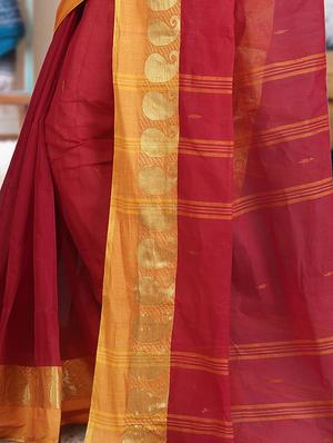 Paisley tant saree - 16186125 - Standard Image - 3