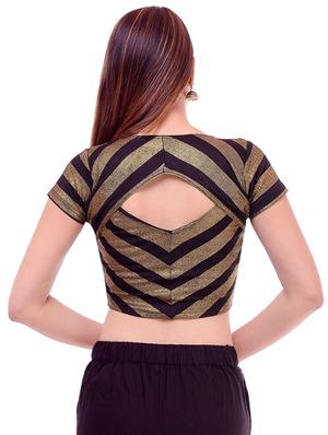 stripes color block blouse - 16186760 - Standard Image - 3