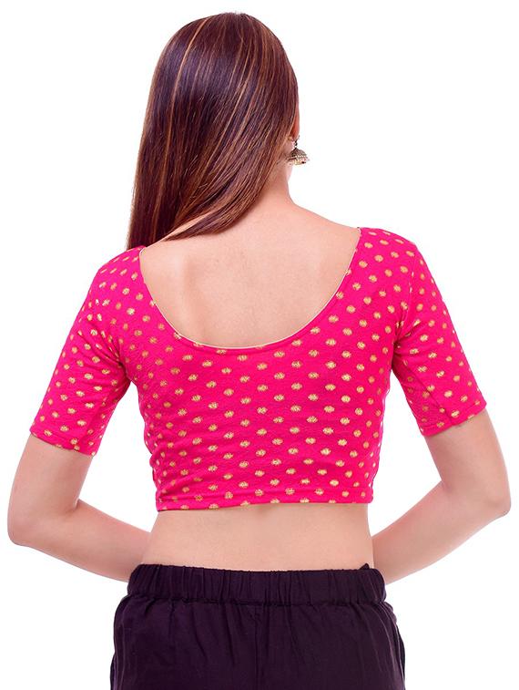 dobby solid blouse - 16186800 - Zoom Image - 3