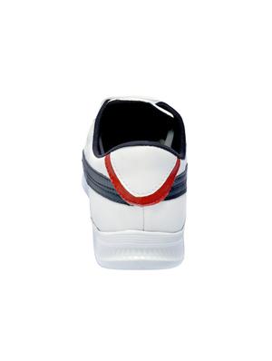 white leatherette lace up shoes - 16187602 - Standard Image - 3