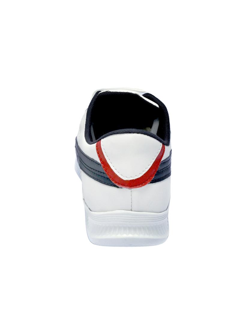 white leatherette lace up shoes - 16187602 - Zoom Image - 3