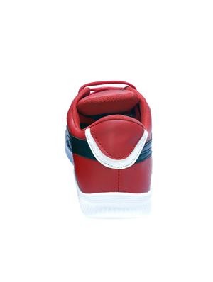 red leatherette lace up shoes - 16187603 - Standard Image - 3