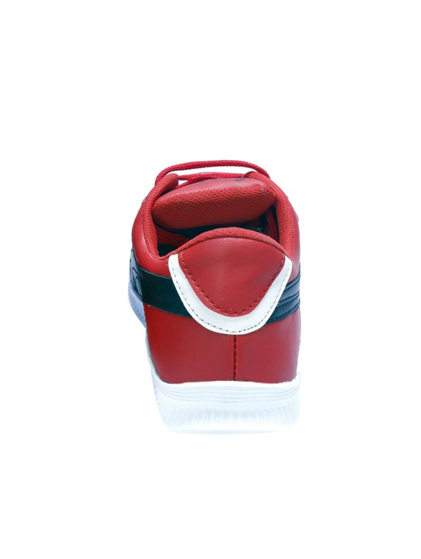 red leatherette lace up shoes - 16187603 - Zoom Image - 3