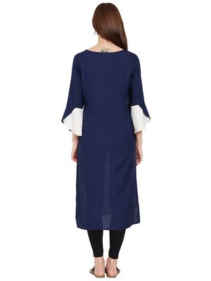 Contrast straight kurta - 16187729 - Standard Image - 3