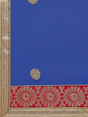 zari embroidered a-line lehenga - 16187998 - Standard Image - 6