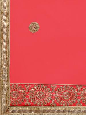 zari embroidered a-line lehenga - 16187999 - Standard Image - 6