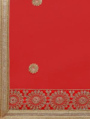 zari embroidered a-line lehenga - 16188000 - Standard Image - 6