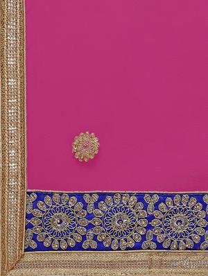 zari embroidered a-line lehenga - 16188001 - Standard Image - 6