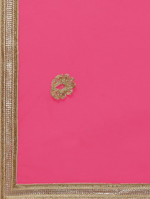 zari embroidered a-line lehenga - 16188003 - Zoom Image - 6