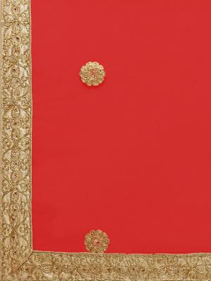 zari embroidered a-line lehenga - 16188010 - Standard Image - 6