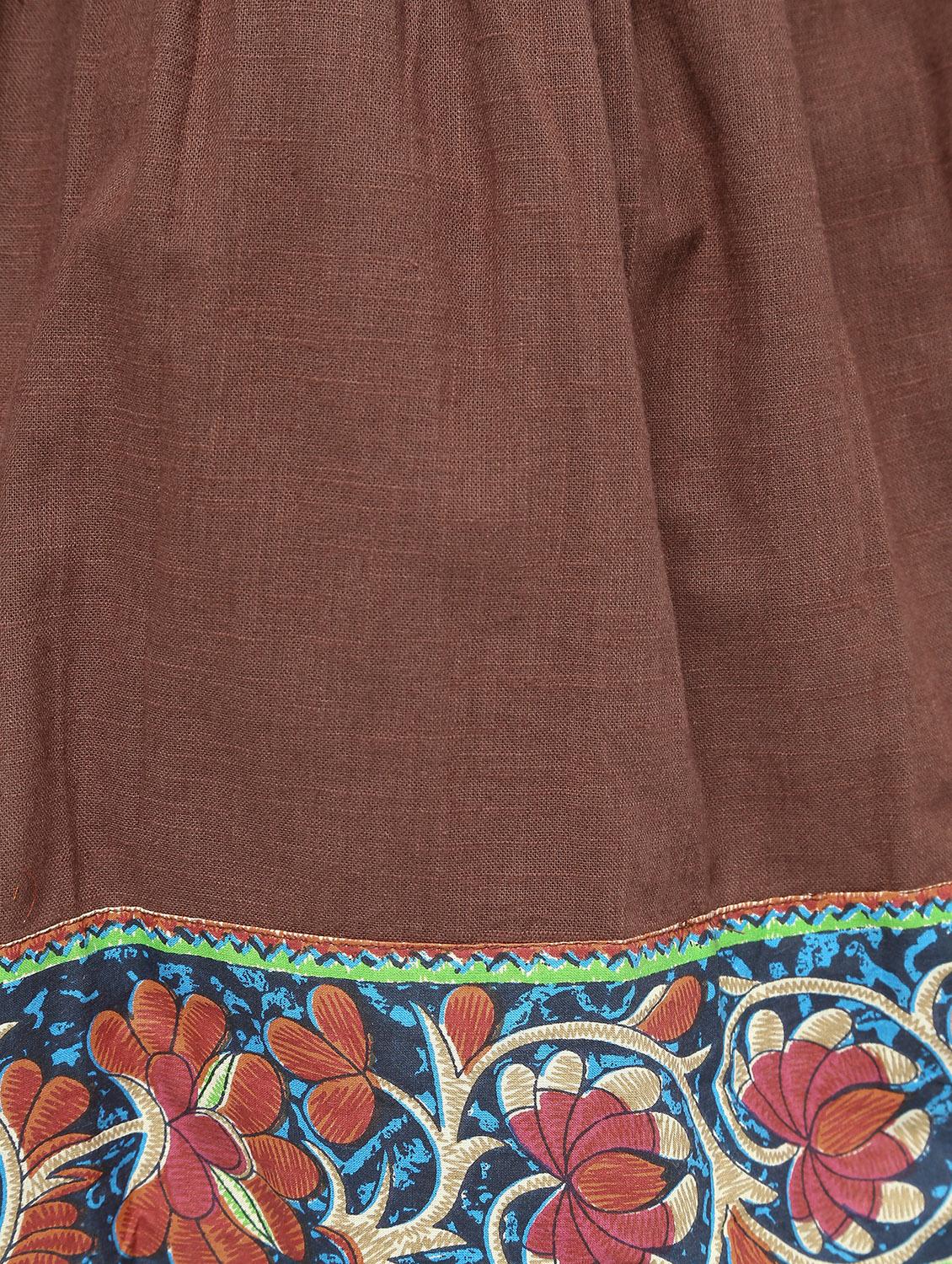 Cold shoulder flared kurti - 16190155 - Zoom Image - 6
