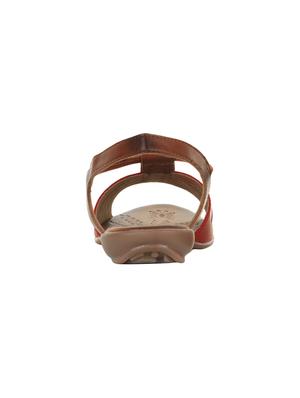 red back strap sandals - 16190551 - Standard Image - 3