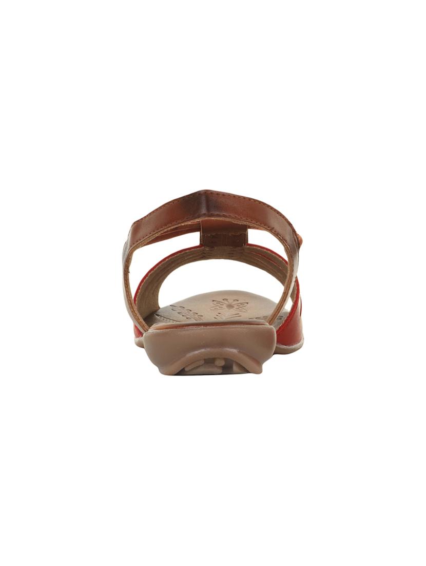 red back strap sandals - 16190551 - Zoom Image - 3