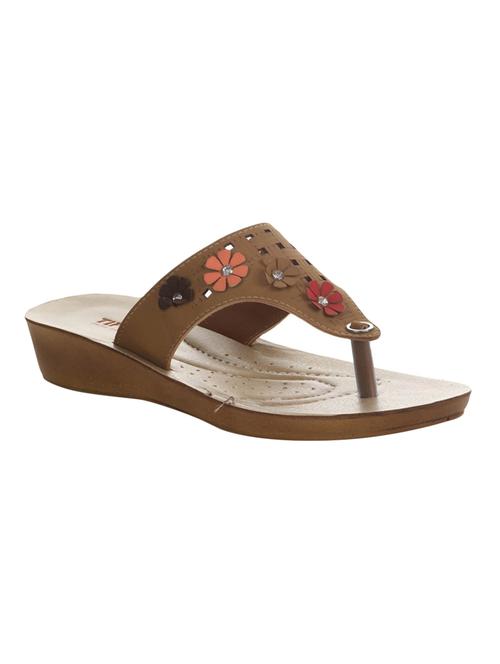 brown toe separator sandals - 16190615 - Very Small Image - 1