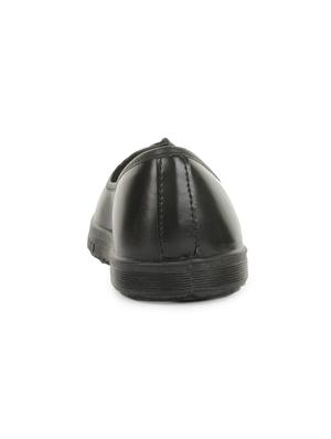 black leatherette slip on jutis - 16190798 - Standard Image - 3