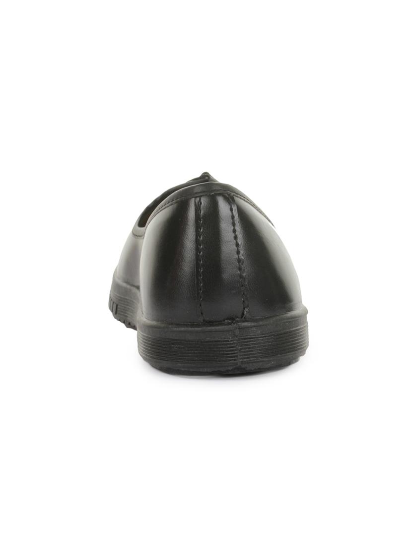 black leatherette slip on jutis - 16190798 - Zoom Image - 3