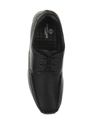 black leather lace-up derbys - 16190869 - Standard Image - 3
