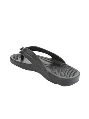 black pvc toe separator flip flops - 16191018 - Standard Image - 3