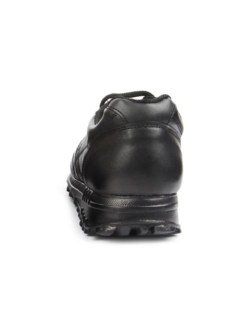 black leather sport shoes - 16191322 - Zoom Image - 3