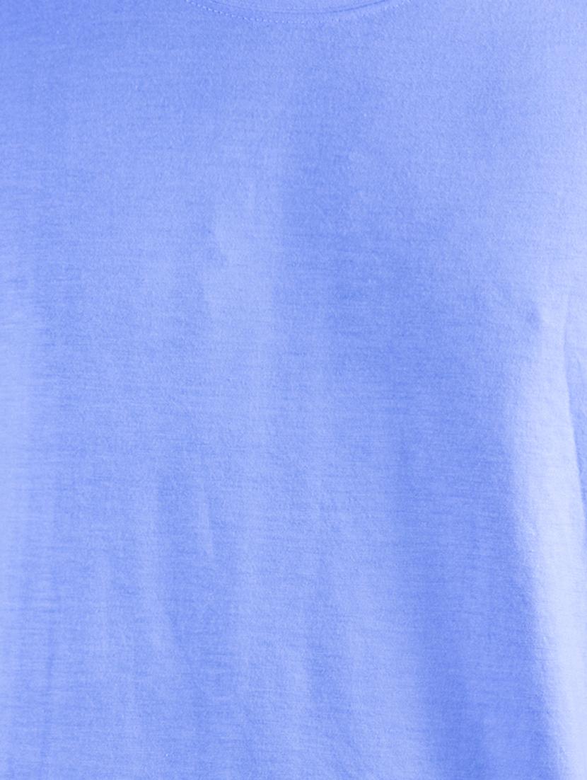 blue typographic chest print t-shirt - 16193945 - Zoom Image - 3