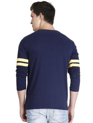 navy blue typographic chest print t-shirt - 16194298 - Standard Image - 3