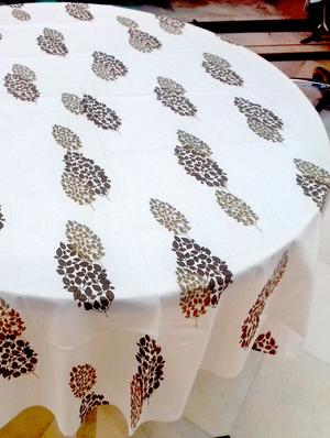 flower print dinning table cloth cotton 6 seater table cover - 16194567 - Standard Image - 3