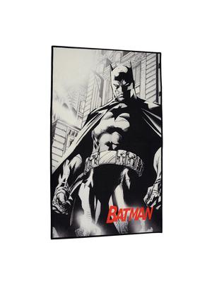 saral home batman cartoon printed anti slip polyester kids carpet- 3x5ft (90x150 cm), black - 16195263 - Standard Image - 3