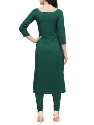 digital print straight solid kurta - 16195395 - Standard Image - 3