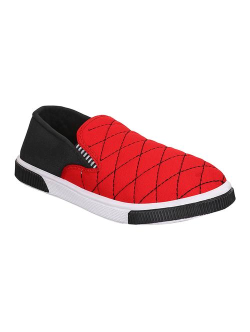 red canvas slipons - 16195517 - Standard Image - 1