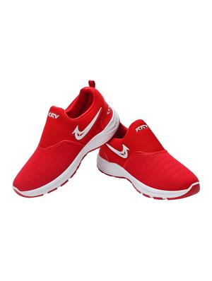 red mesh sport shoes - 16195555 - Standard Image - 3