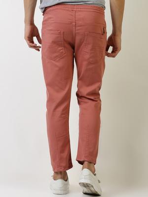 red solid plain jeans - 16196678 - Standard Image - 3