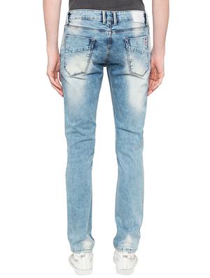 blue heavy washed patched jeans - 16197859 - Standard Image - 3