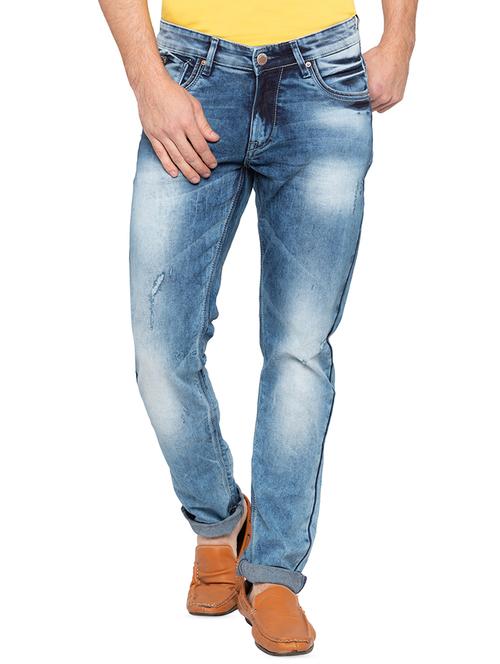 blue heavy washed jeans - 16197863 - Standard Image - 1