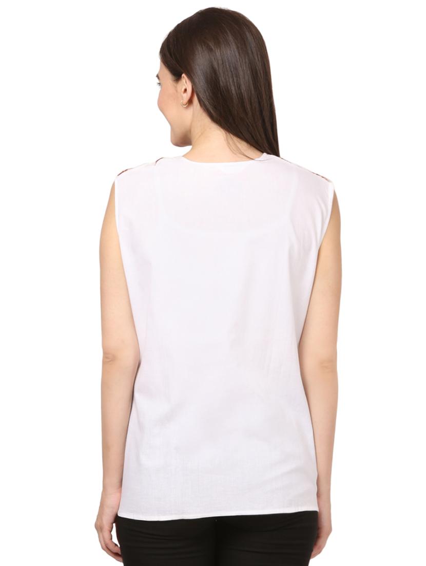 embroidered straight kurti - 16199295 - Zoom Image - 3