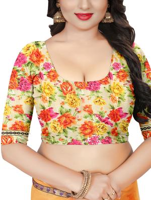 conversational embroidered saree with blouse - 16200101 - Standard Image - 3