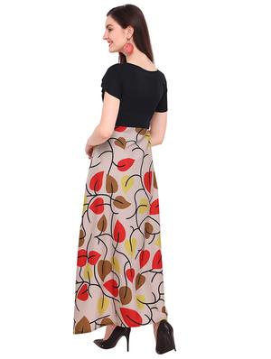 tulip sleeved maxi dress - 16200652 - Standard Image - 3