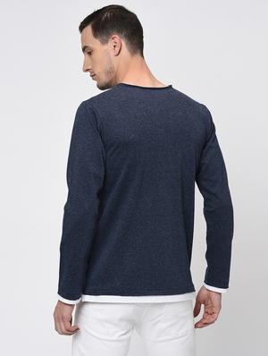 blue solid tshirt - 16201999 - Standard Image - 3