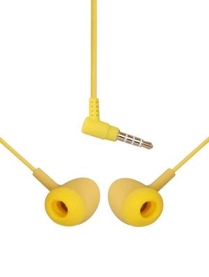 yellow plastic in ear phones - 16202072 - Standard Image - 3