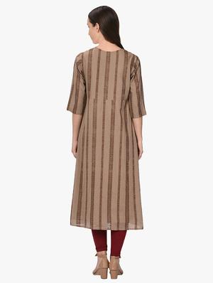 crochet a-line kurta - 16202651 - Standard Image - 3