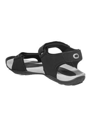 black leatherette back strap floaters - 16203684 - Standard Image - 3