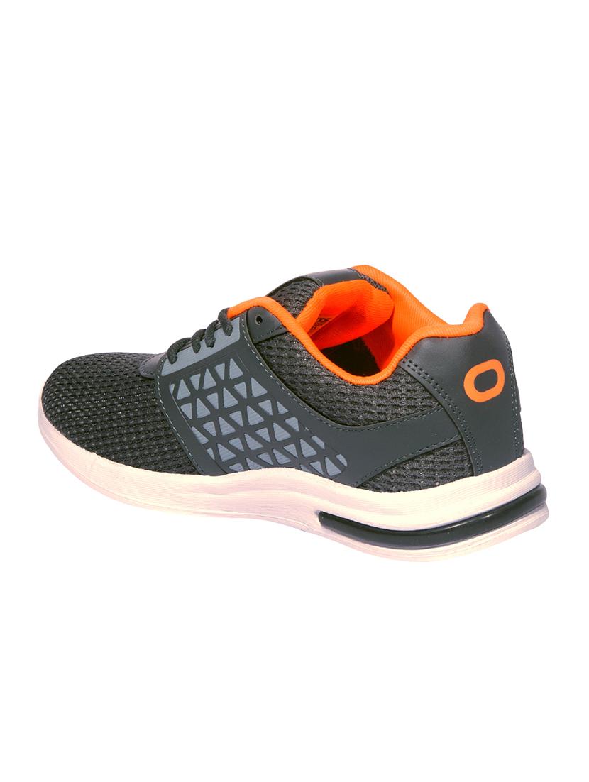 grey mesh lace up sport shoes - 16203687 - Zoom Image - 3